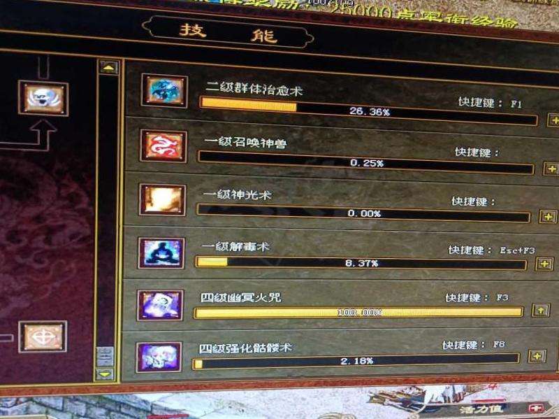 传奇私服道士加点策略：强化治疗与支援能力